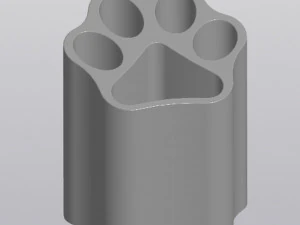 Paw print penholder 3D Print Model