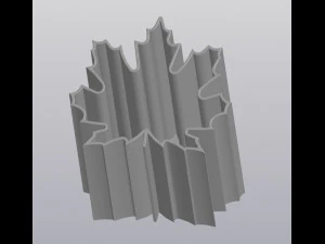 Ahornblatt-Stifthalter. Halter für kleine Dinge 3D Druckmodell