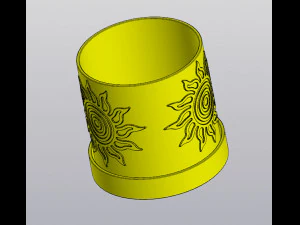 Sunny planter 3D Print Model