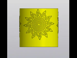 Sunny planter 3D Print Model