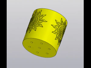 Sunny planter 3D Print Model