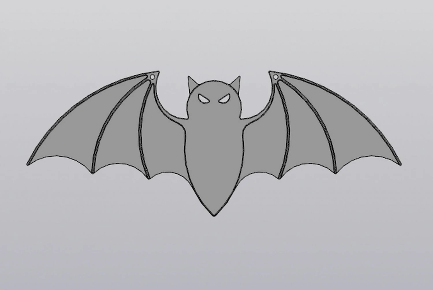 Bat Hanging Halloween decoration 3D Print Model .c4d .max .obj .3ds .fbx .stl .blend 