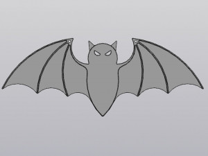 Bat Hanging Halloween decoration Modelo de impresión 3D