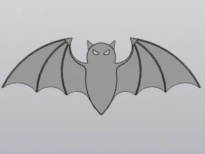 Decorazione di Halloween da appendere al pipistrello Modello di stampa 3D