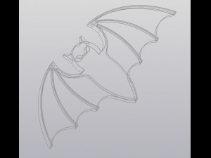 Bat Hanging Halloween decoration 3D 프린트 모델