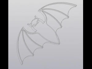 Bat Hanging Halloween decoration 3D Print Model
