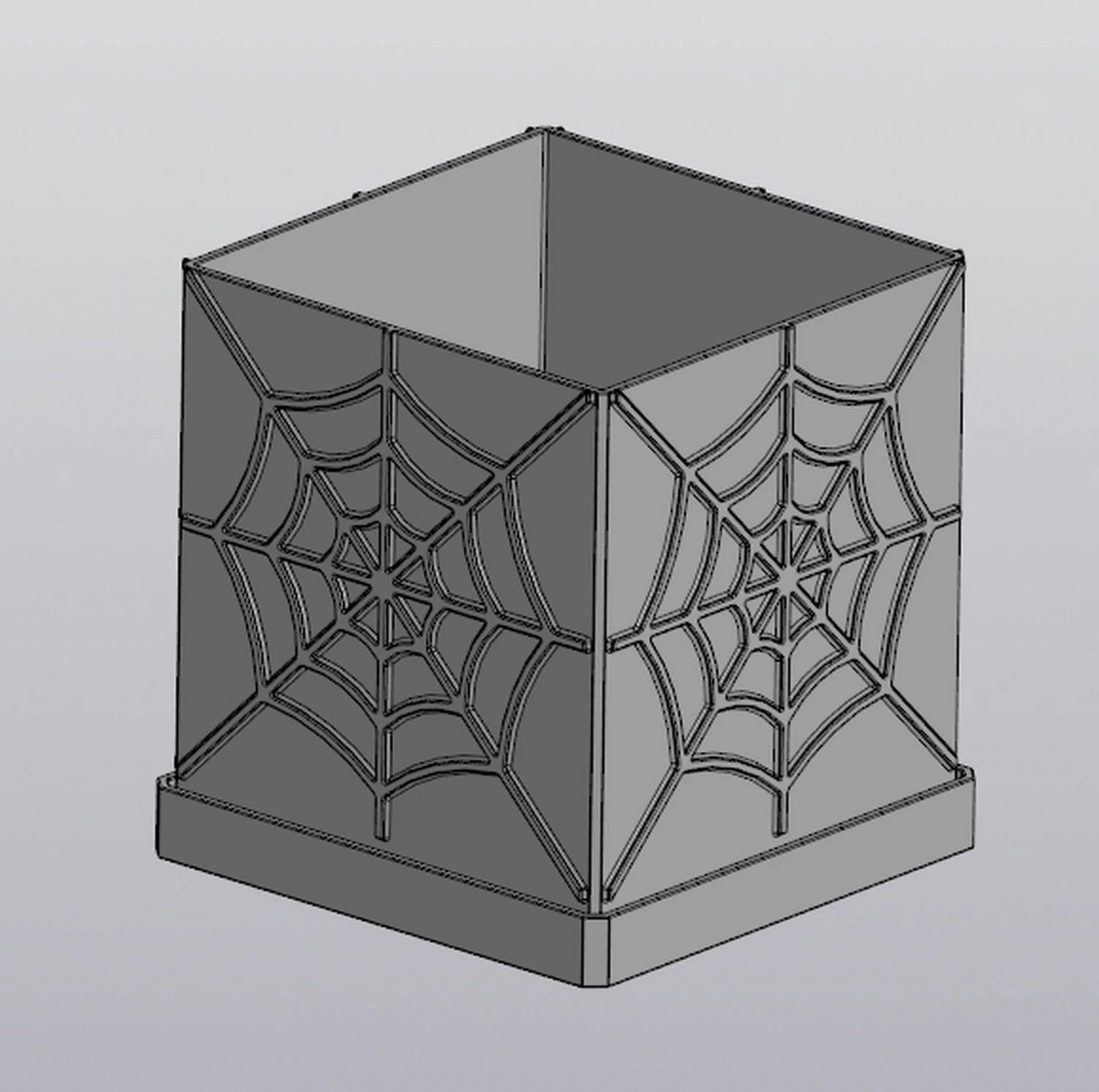 Spider web planter 3D Print Model .c4d .max .obj .3ds .fbx .stl .blend 