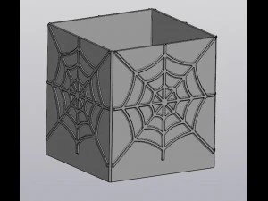 Spider web planter 3D Print Model