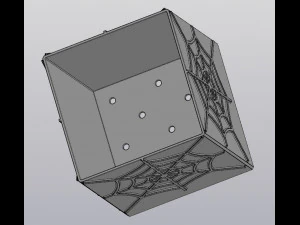 Spider web planter 3D Print Model