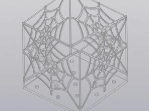 Spider web planter 3D Print Model