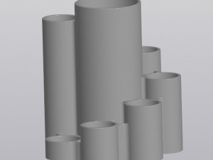 Pipes organizer 3D प्रिंट मॉडल