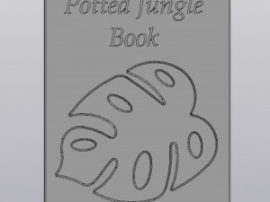 Penholder Vase Potted jungle book 3D 打印模型