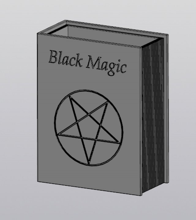 Vase Penholder Black Magic book 3D-printmodel .c4d .max .obj .3ds .fbx .stl .blend 