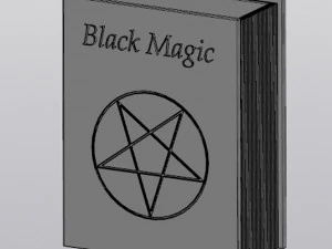 Vaso Portapenne Black Magic book Modello di stampa 3D