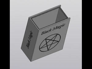 Vase Penholder Black Magic book 3D Print Model