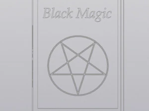 Vase Penholder Black Magic book 3D Print Model