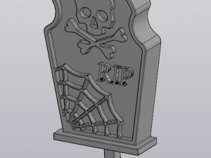 Tombstone Planter Decoration 3D 打印模型