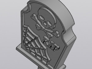 Tombstone Planter Decoration 3D 打印模型