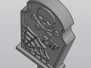 Tombstone Planter Decoration 3D Print Model