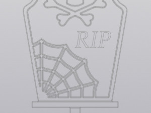 Tombstone Planter Decoration 3D 打印模型