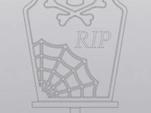 Tombstone Planter Decoration 3D Print Model