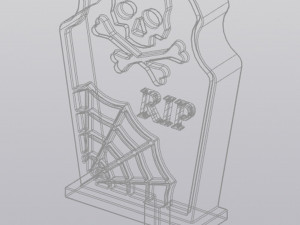 Tombstone Planter Decoration 3D 打印模型