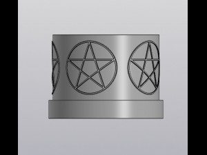 Pentagram planter 3D-printmodel