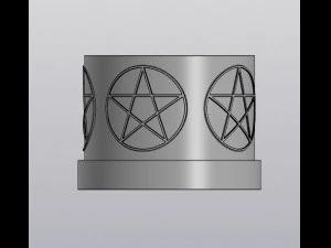 पेंटाग्राम प्लांटर 3D प्रिंट मॉडल