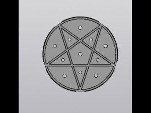 Pentagram planter 3D-printmodel