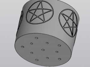 Pentagram planter 3D-printmodel