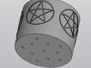 पेंटाग्राम प्लांटर 3D प्रिंट मॉडल