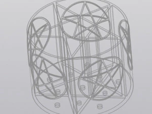 पेंटाग्राम प्लांटर 3D प्रिंट मॉडल