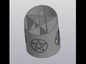 Pentagram penholder Modelo de impresión 3D