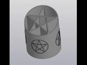Obsadka do pentagramu Model do druku 3D