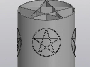 Pentagram penholder 3D Print Model