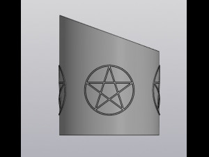 Pentagram penholder 3D 打印模型