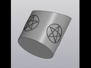 Pentagram penholder 3D 打印模型