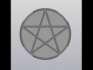 Pentagram penholder 3D 打印模型