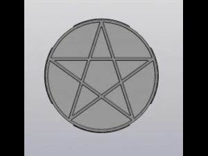 Pentagram penholder 3D Print Model