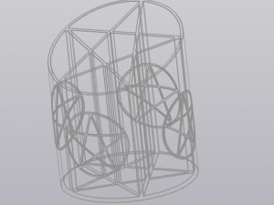 Pentagram penholder 3D 打印模型