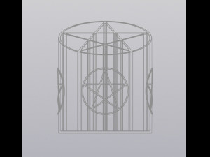 Pentagram penholder 3D 打印模型