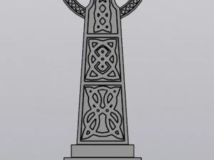 Decorazione per fioriera con croce celtica Modello di stampa 3D