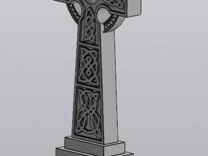 Celtic cross Planter Decoration 3D Print Model