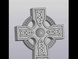 Celtic cross Planter Decoration 3D प्रिंट मॉडल