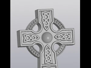 Celtic cross Planter Decoration 3D Print Model
