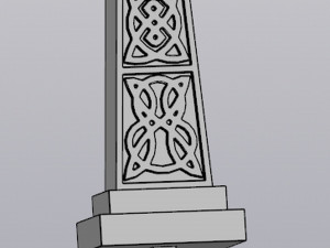 Celtic cross Planter Decoration 3D प्रिंट मॉडल