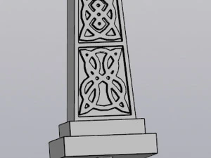 Celtic cross Planter Decoration 3D Print Model