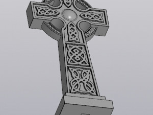 Celtic cross Planter Decoration 3D प्रिंट मॉडल