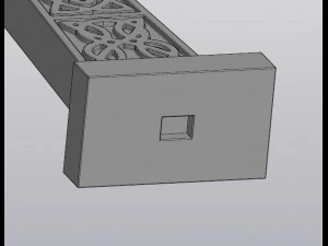 Celtic cross Planter Decoration 3D Print Model