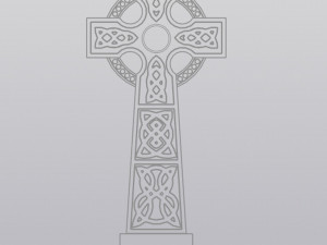 Celtic cross Planter Decoration 3D प्रिंट मॉडल